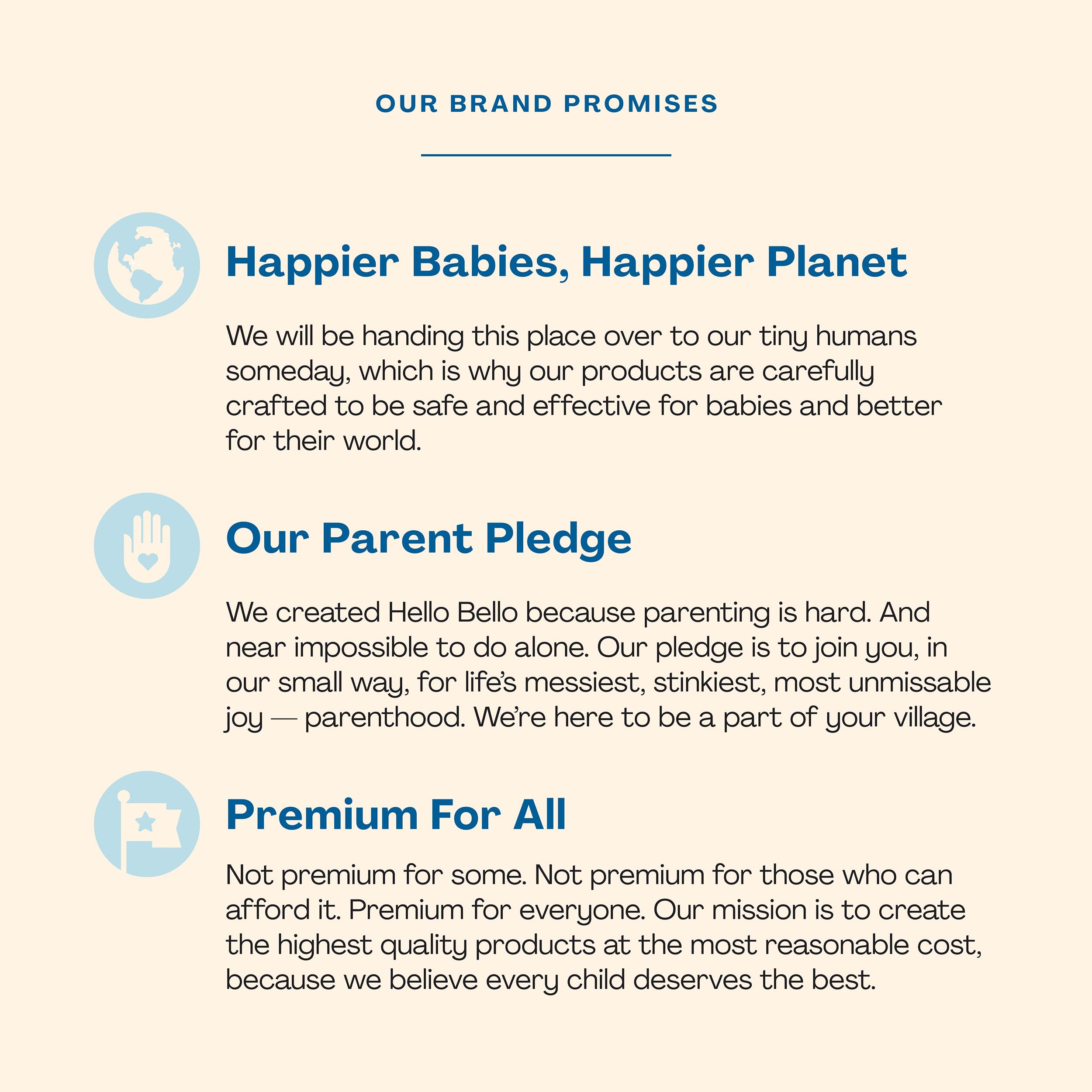 Hello Bello Shampoo and Body Wash, Gentle Hypoallergenic Formula for Babies and Kids, Vegan and Cruelty-Free, Fragrance Free, 10 fl oz