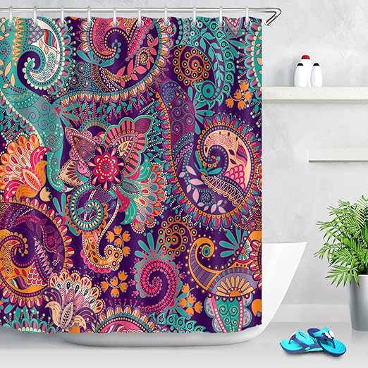 Amazon Com Lb Indian Bohemian Shower Curtain Mandala Print