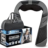 RESTECK Massagers for Neck and Back with Heat - Deep Tissue 3D Kneading Pillow, Electric Shiatsu Shoulder Massage, Foot, Legs,Body - Relieve Muscle Pain - Office, Home & Car