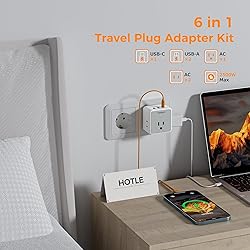 TESSAN Universal Travel Adapter Kit, International