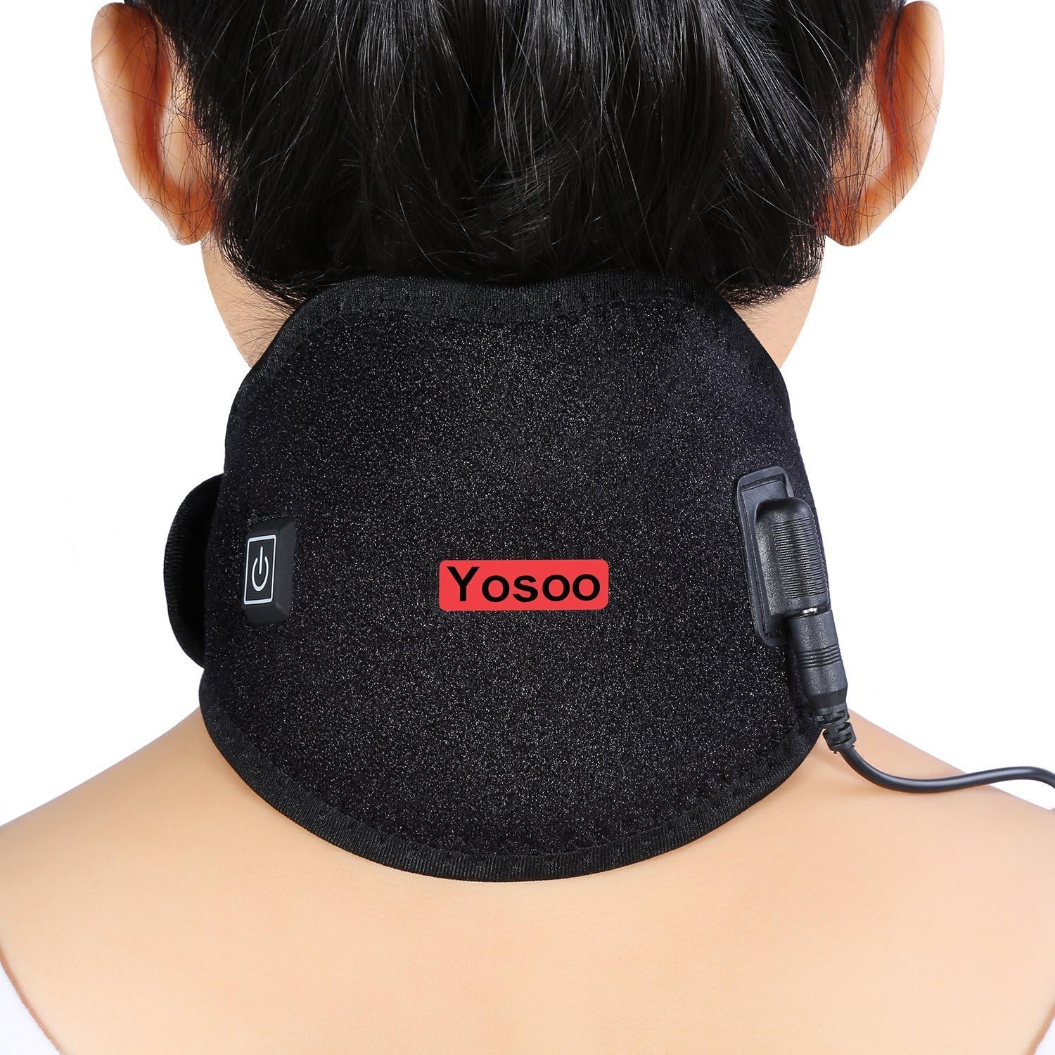 Yosoo USB Neck Wrap Heating Brace Pad Heated Pack Protector Strap with Cable