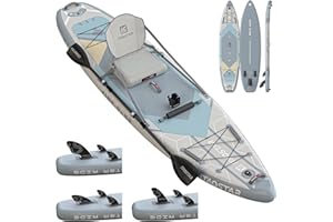 iTAOSTAR City Park 12'×35" Extra Wide Paddle Board with Seat, One-Stop Premium SUP Board Gears, Tailored 5 Fins, Stable Inflatable Stand Up Paddle Boards for Youth/Adults of All Levels