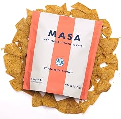 MASA Chips Yellow Corn Tortilla Chips Cooked in Pure Beef Tallow- 5oz | Seed oil free snack, made with only naturally grown c