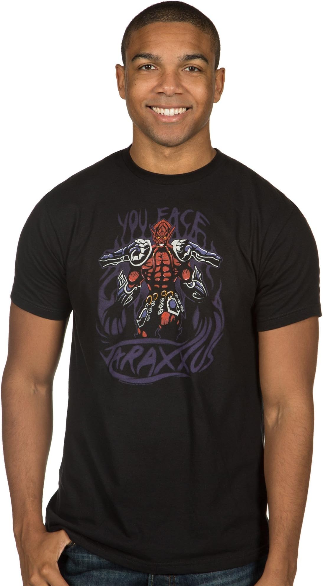 Laugh Dusk Hearthstone You Face Jaraxxus Men's Short Sleeve Black Tee Shirt