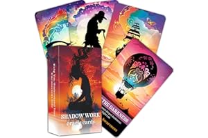 GZXINKE Shadow Work Oracle Cards, Inner Healing Oracle Deck, Self Reflection Oracle Deck for Beginners, Clarifying Karma, Healing Energy Cards