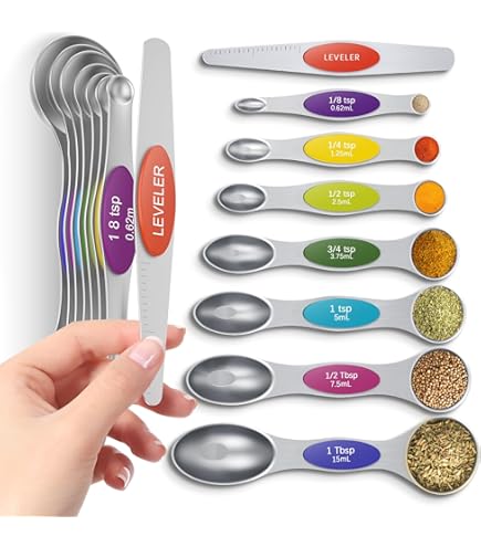 Cuillères à Mesurer En Bois Pour La Pâtisserie. Illustration