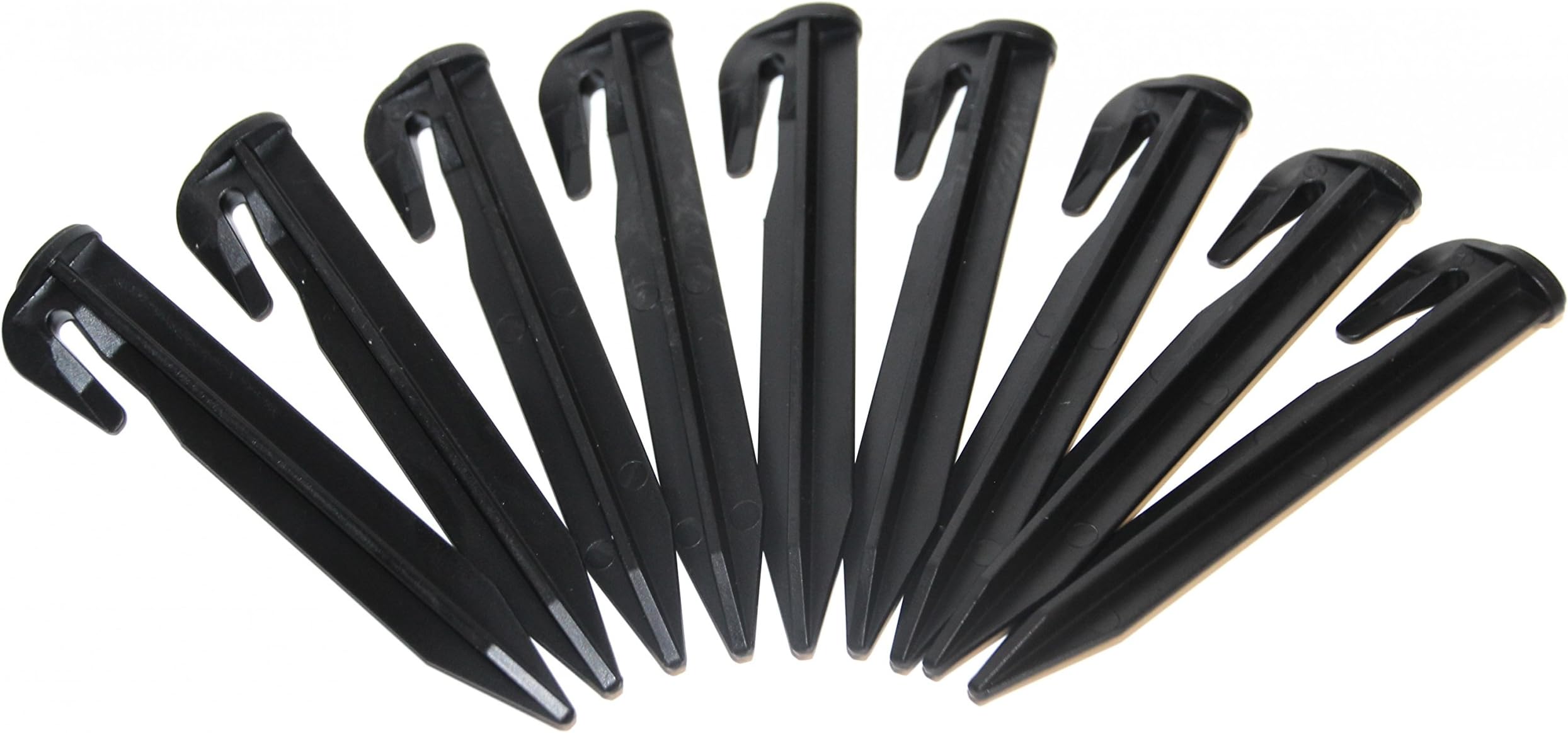 genisys Flymo 1200 R comp. hooks pegs robotic lawn mower cable wire mounting nails - strengthened HQ ABS, Pieces:100