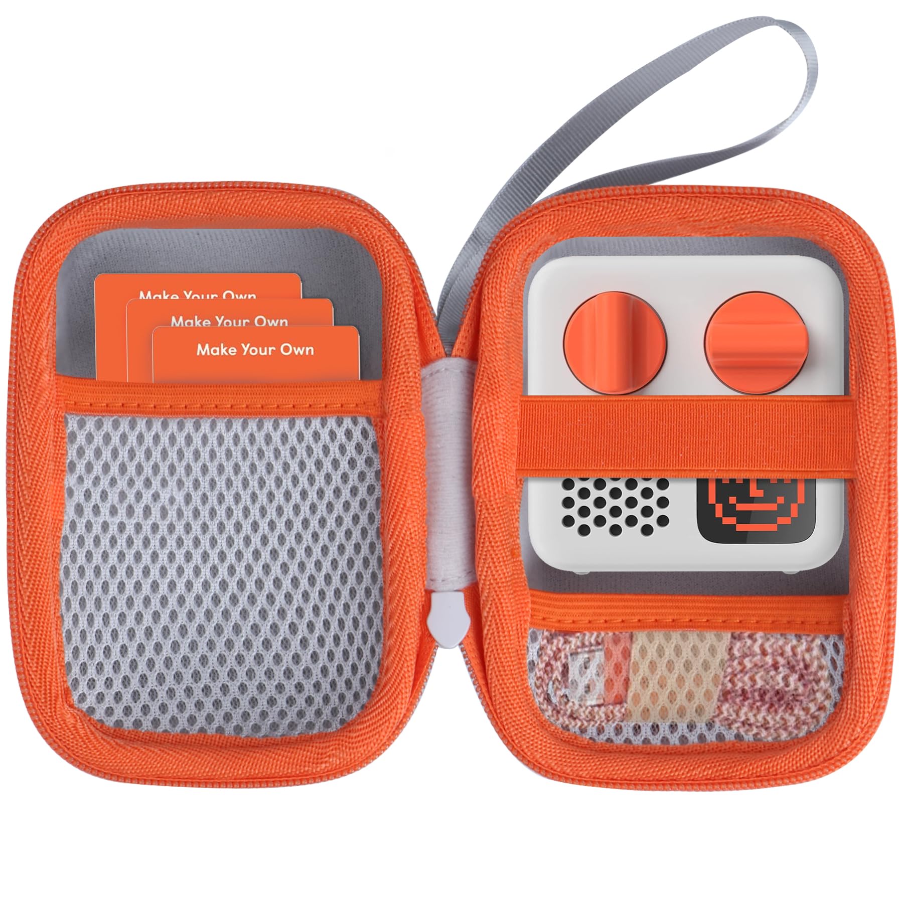 Photo 1 of ****USED****Lebakort Hard Case Compatible with Yoto Mini Kids Audio Music Player Children Speaker Plays Audiobook Cards Radio (Off White + Orange Case)