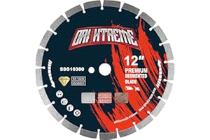 ORIXTREME 12 Inch Diamond Saw Blade, Segmented General Purpose Blade Dry/Wet Cutting Concrete, Reinforced Concrete, Masonry, Brick, Block,1"-20mm Arbor