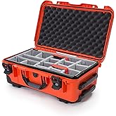 Wheeled Series 935 Lightweight NK-7 Resin Waterproof Protective Case and Padded Divider - Orange