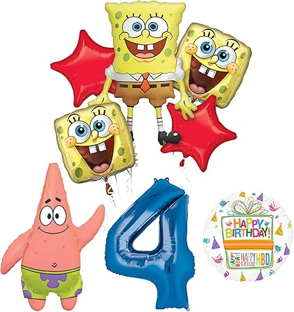 Amazon Com Spongebob Squarepants 4th Birthday Party Supplies And
