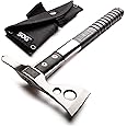 SOG FastHawk Polished Tomahawk - Tactical Axe with Sheath, Throwing Hatchet w/ Hammer Axe Edge for Competition Throwing, Camping, Hunting (F06PN-CP)