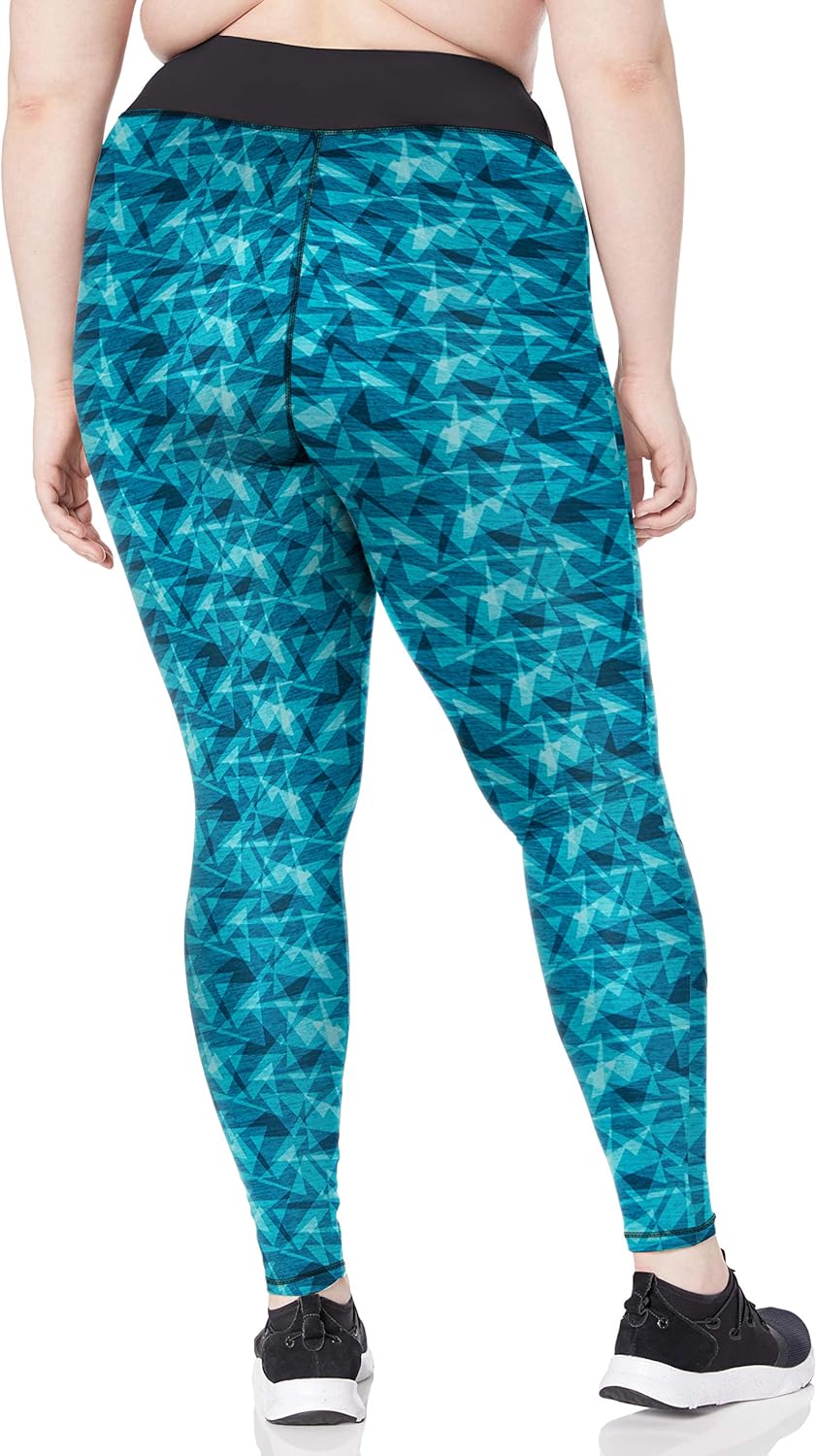 JUST MY SIZE Women's Plus Size Active Mesh Pieced Run Legging at  Women’s Clothing store