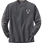 Legendary Whitetails Men's Long Sleeve T-Shirt Graphic Tee Preshrunk 100% Heavyweight Cotton