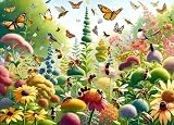 HUADADA 1000 Piece Jigsaw Puzzle Butterflies Bees for AdultsEducational