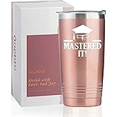 Onebttl Master Graduation Gifts 2026 - Master It, Funny Gifts for Her as Party Supplies, Decorations, Back to School, 20oz Insulated Stainless Steel Tumbler with Lid