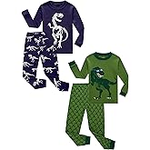Family Feeling Striped Boys Girls 2 Piece Christmas Pajamas Set 100% Cotton Pjs