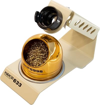 Hakko 633-01 Soldering Iron Holder White with Cleaning Wire Pot