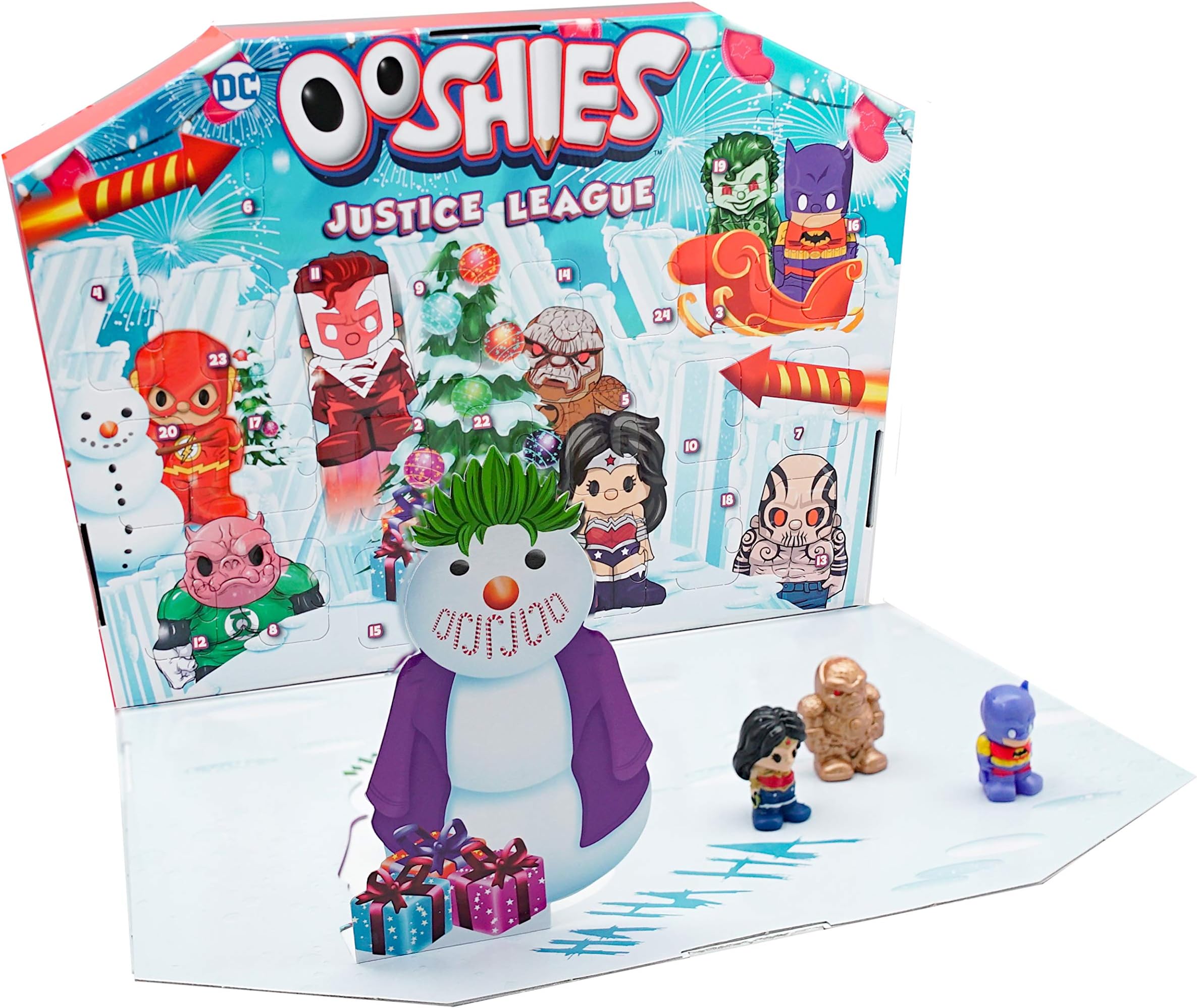 Ooshies 77171.003 DC Justice League Advent Calendar, Multicolour