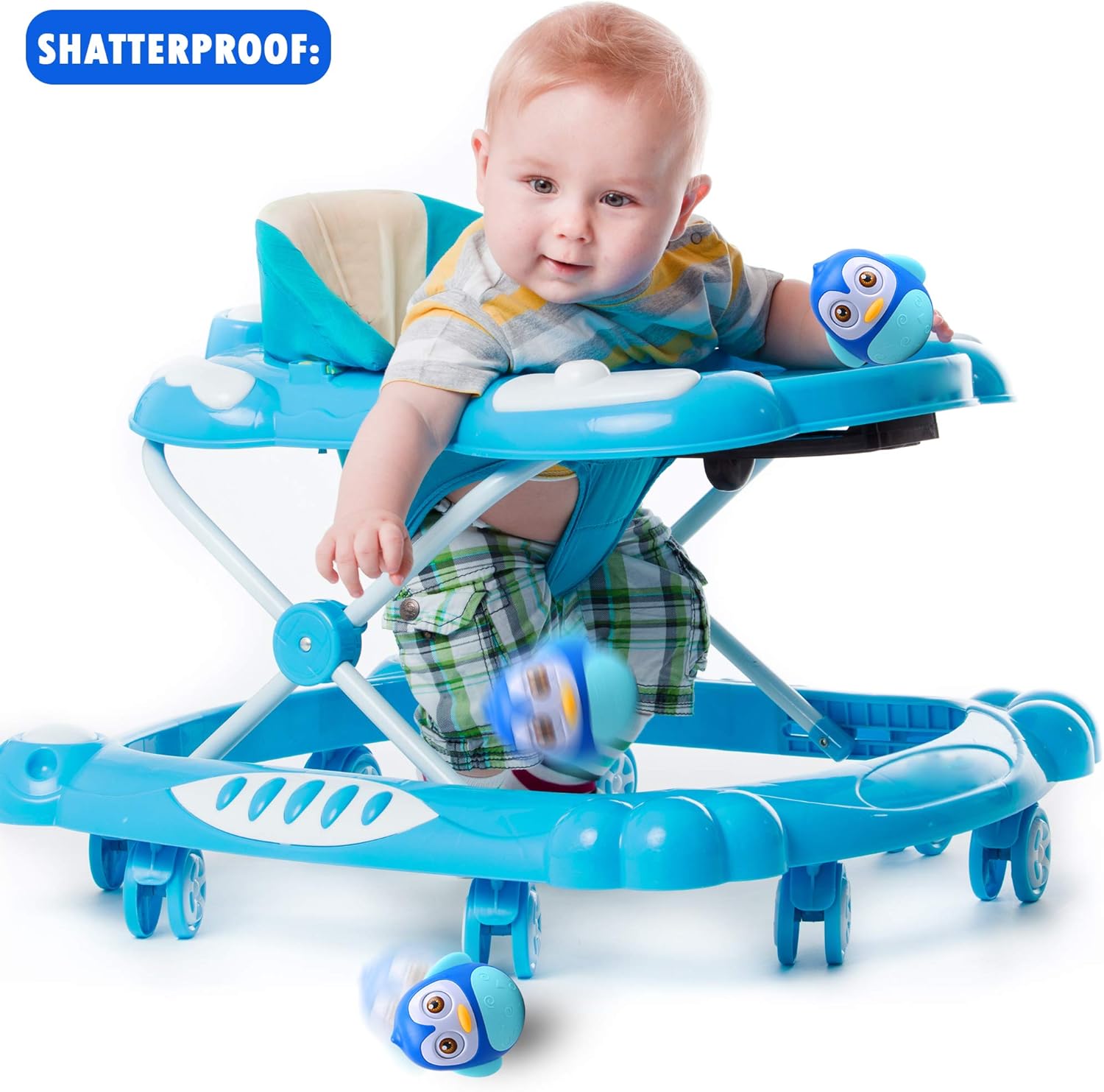 Alyoen Roly Poly Baby Toys 6 to 12 Months, Music Penguin Wobbler/Tumbler Toys for Infant Boys Girls: Toys & Games