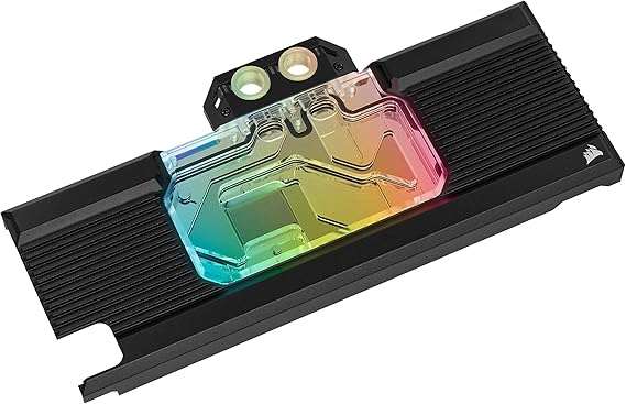 Corsair XG7 GPU water block with 16 addressable RGB LEDs cooling GeForce RTX 2080 Ti