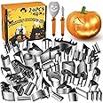 WANNTS Pumpkin Carving Kit - Safe & Easy DIY Stainless Steel Tools for Kids, 24 Pieces