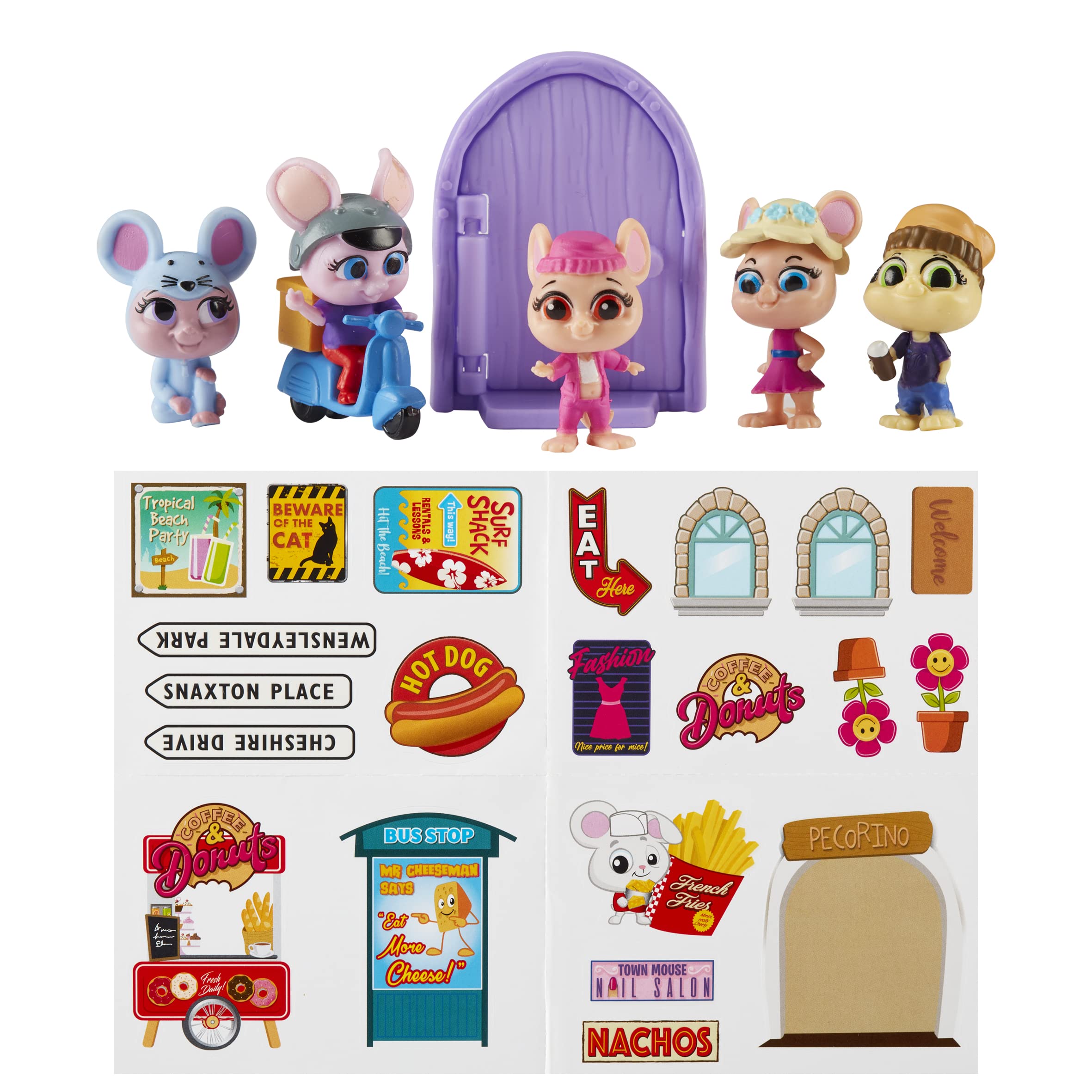 Millie & Friends Mouse in The House 5-Figure Pack, Collectable Toys, Figures, Imaginative Play, Gift for 3-7 Year Old