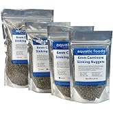 Aquatic Foods Inc. 6mm - 1/4" Carnivore Sinking Pellets for Cichlids, Catfish, Monster Fish, Bottom Fish &amp; Koi - 1/4-lb Foil Pouch Bag