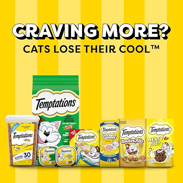 TEMPTATIONS CREAMY PUREE SQUEEZABLE LICKABLE CAT TREATS, WET CAT TREATS WITH SALMON, 0.42 OZ. TUBES, 4 COUNT