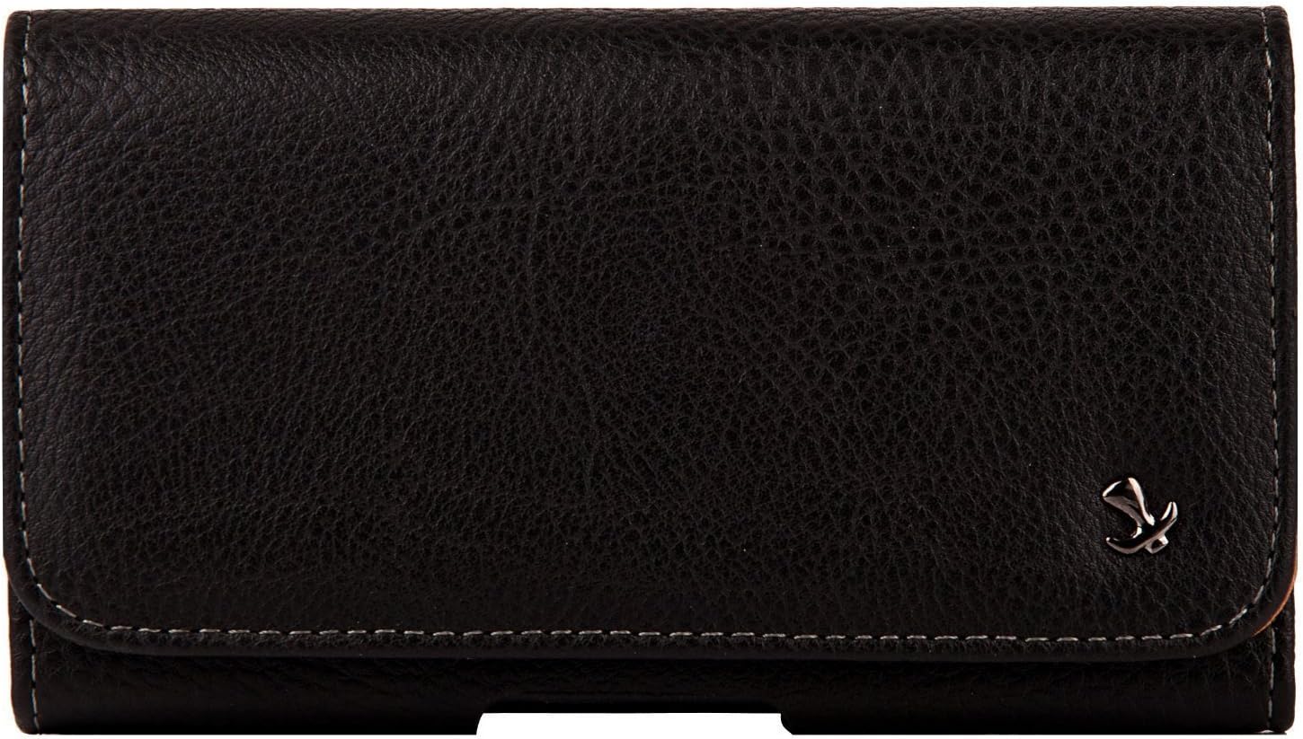 for Samsung Galaxy S3, Galaxy S4, Galaxy S5, Galaxy S6, S6 Edge, Galaxy S7 S8 EpicDealz PU Synthetic Leather Horizontal Pouch Case Cover Belt Holster with Lifeproof Waterproof Cover case - Black1