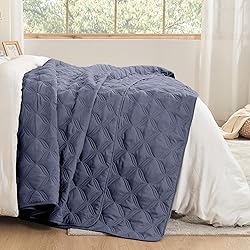 Litanika King Size Quilt Bedding Set, Dark Blue