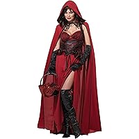 Disfraz De Caperucita Roja Para Mujer | Talla UK 12 | Diseño Americano | Calidad Y Buen Ajuste