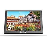 Eyoyo 5 inch Monitor, 800x480 Mini TFT LCD Screen Small Camera Video Monitor 1/4 Screw Hole with HD/VGA/AV Video Input for Ca