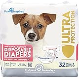 Paw Inspired 32ct Disposable Dog Diapers | Female