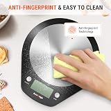 Accuweight 203 Digital Kitchen Scale 5 kg LCD Stainless Steel 0.1 oz steps view 7