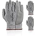 Ansell HyFlex 11-727 Ultralight Cut-Resistant Industrial Gloves w/Reinforced Palm for Machinery, Auto, Warehousing Grey