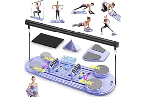 CORIARDO Pilates Reformer, Reformer Pilates Machine for Home Workout, Multifunctional Abdominal Board, Portable Foldable Ab Trainer Machine, Pilates Core Workout Equipment for Women