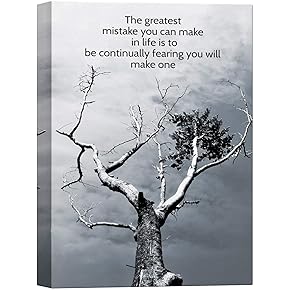 SIGNWIN Canvas Wall Art Greatest Mistake You Can...