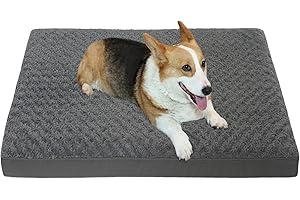 DEBANG HOME Medium Dog Bed for Medium Dogs,Small Dogs, Orthopedic Dog Bed,Egg Crate Foam Pet Bed Mat,Dog Crate Bed,Waterproof Deluxe Plush Dog Beds with Removable Washable Cover