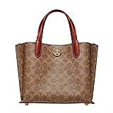 COACH Coated Canvas Signature Willow Tote