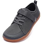 WHITIN Little/Big Kid Barefoot Shoes | Boys/Girls Lace-up Minimalist Sneakers | Wide Toe Box | Natural Flexible Fit