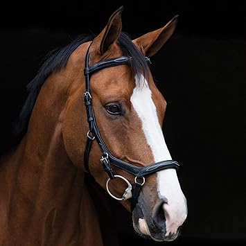 Horseware Rambo Micklem Deluxe Competition Eng Lthr. - Black, Groesse:Warmblut (L)