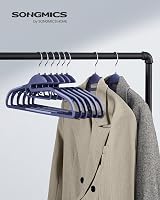 SONGMICS Set of 20 Hangers U-Shaped Opening 0.5 cm Thick 41.5 cm Long view 3