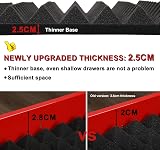 CASOMAN Non-Slip Foam Toolbox Drawer Liner Mat 23.6x15.7 Black Cut To Fit view 3