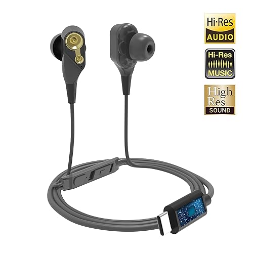 USB C Headphones Pixel 2, Stouchi Dual Dynamic Drivers Earphones