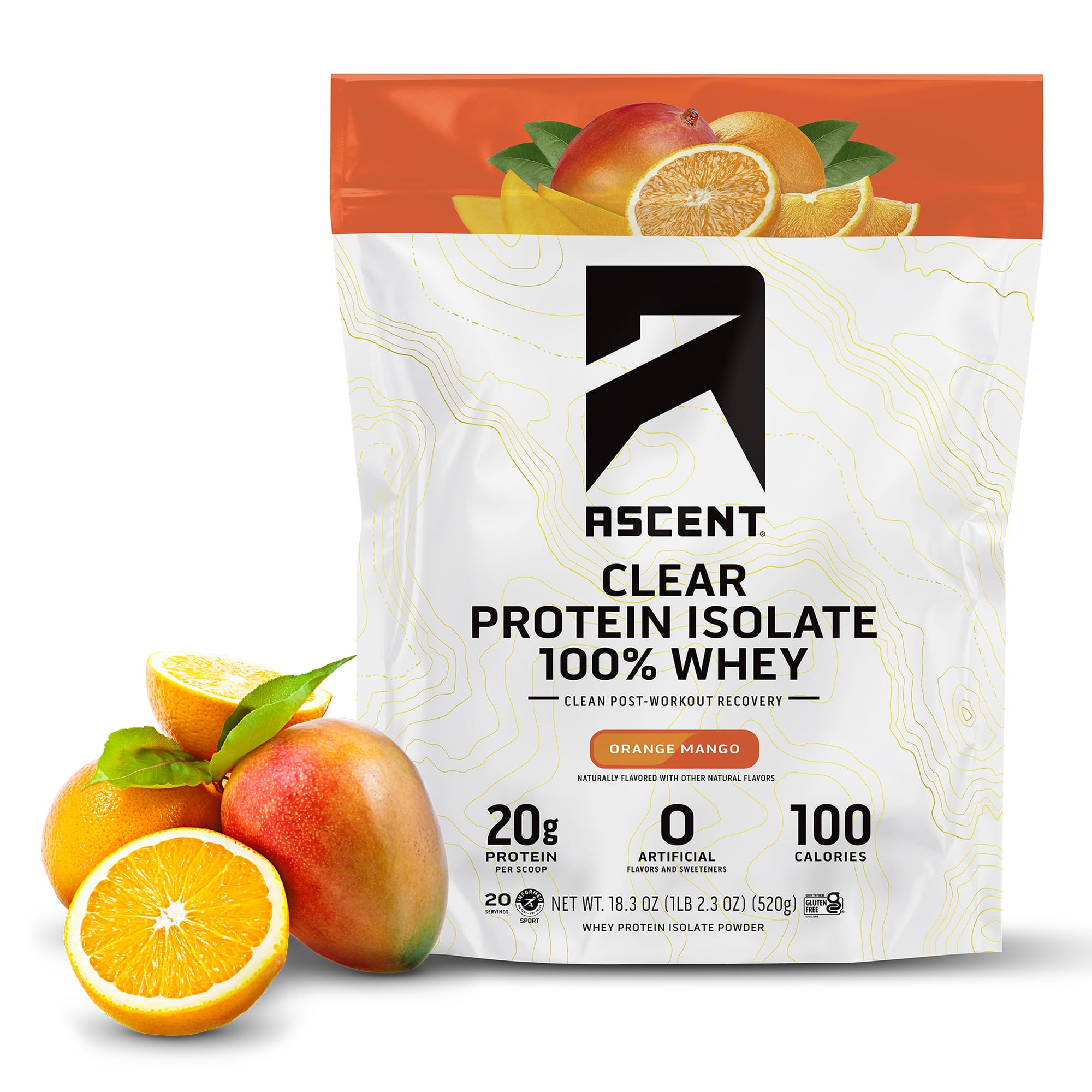 Clear Protein Isolate 100% Whey (Orange Mango)