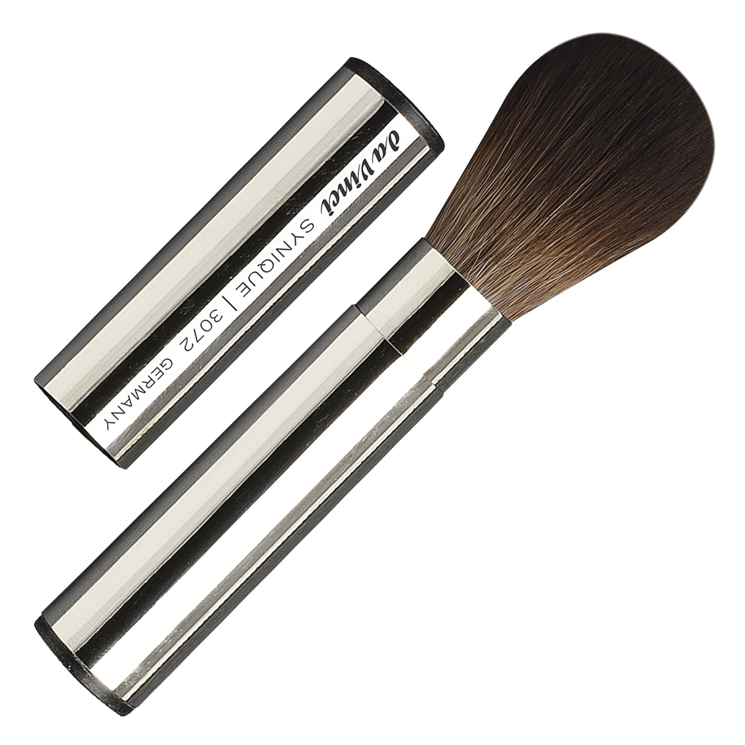 da Vinci BLUSHER BRUSH RETRACTABLE / solid metal sleeve / vegan
