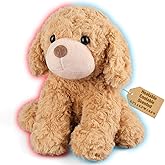 Bobbie & Laxi Microwavable & Coolable Dog Stuffed Animal – Heating Pad for Period Cramps Relief Muscle Pain & Anxiety Cute Plush Toy for Comfort & Warmth Gifts for Adults & Kids, Boys & Girls