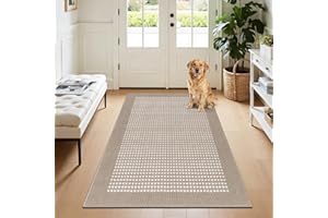 Ileading Indoor Door Mat 3x5ft Absorbent Dog Mats for Muddy Paws,Machine Washable Small Living Room Area Rug with Non-Slip Ru