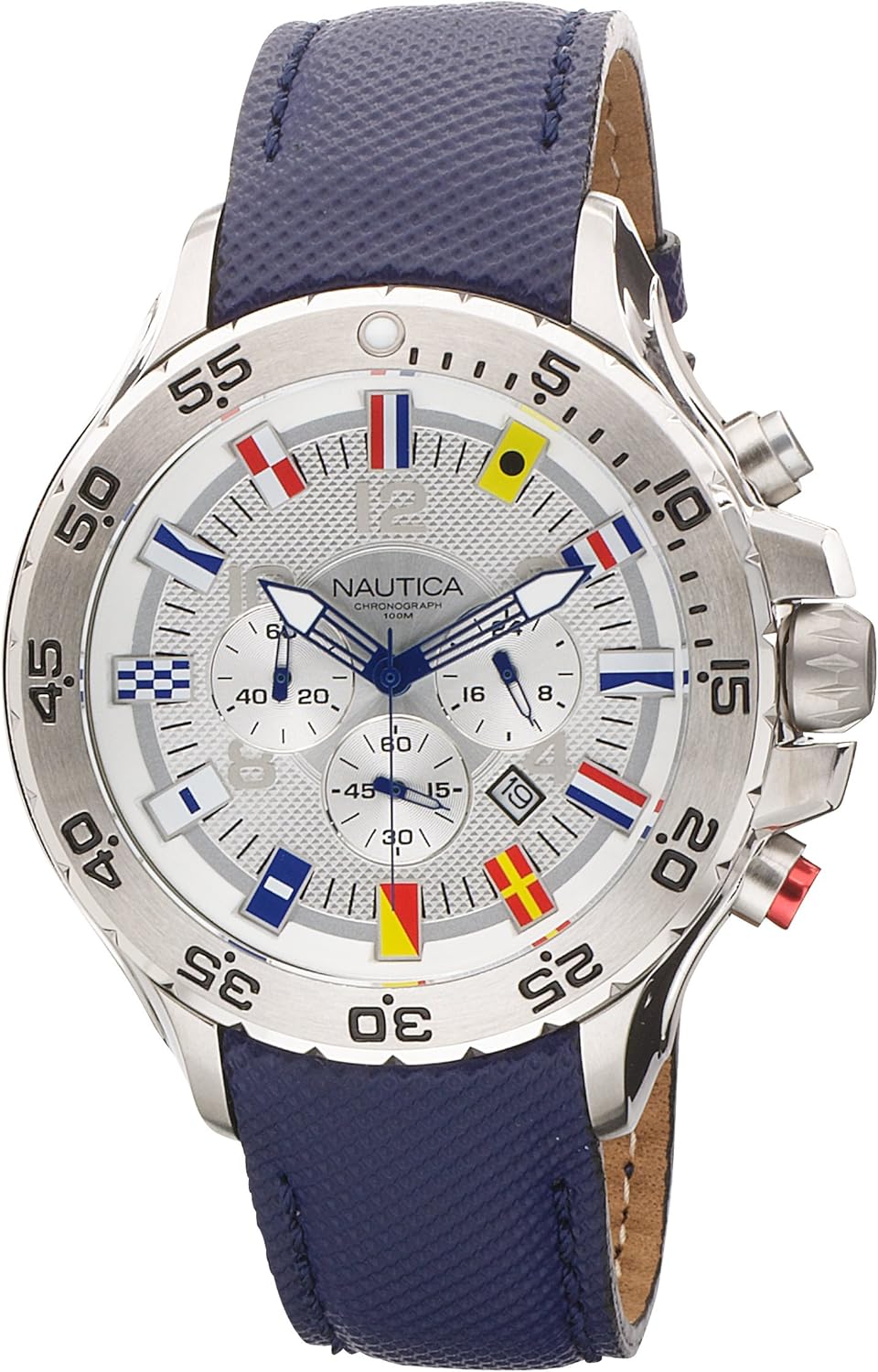 Amazon | Nautica N16530G NST Chronograph Signal Flag, 24 Hour Time